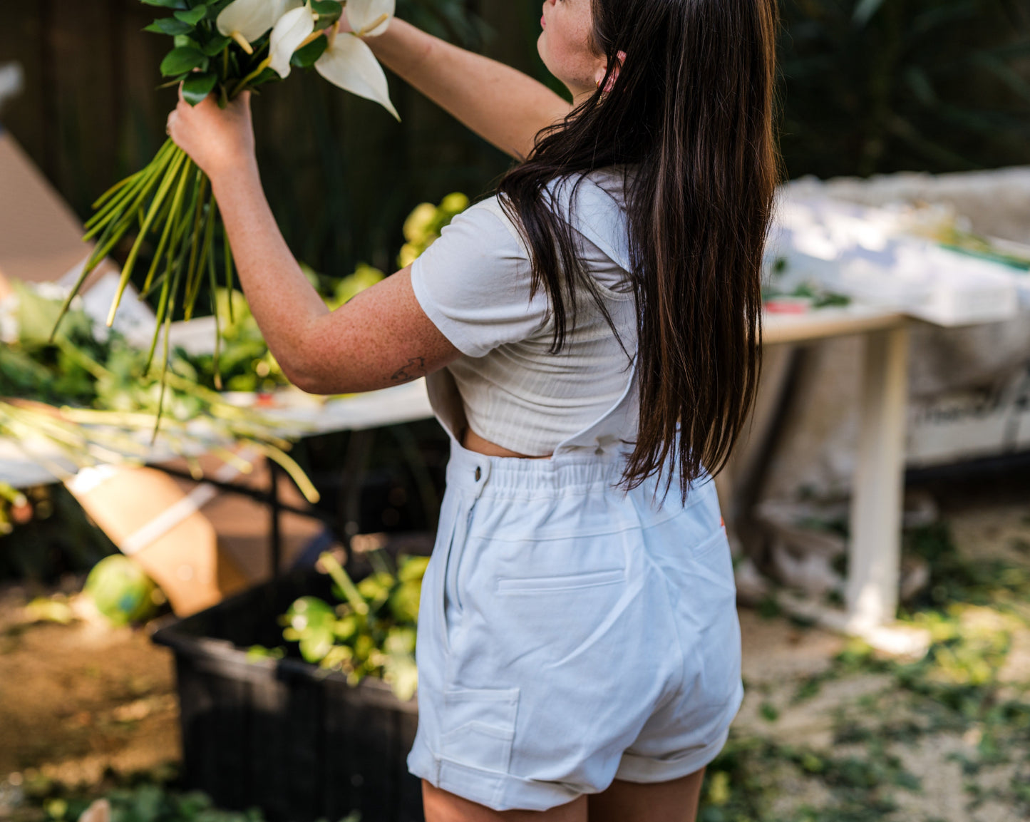The Grind Shortall - White