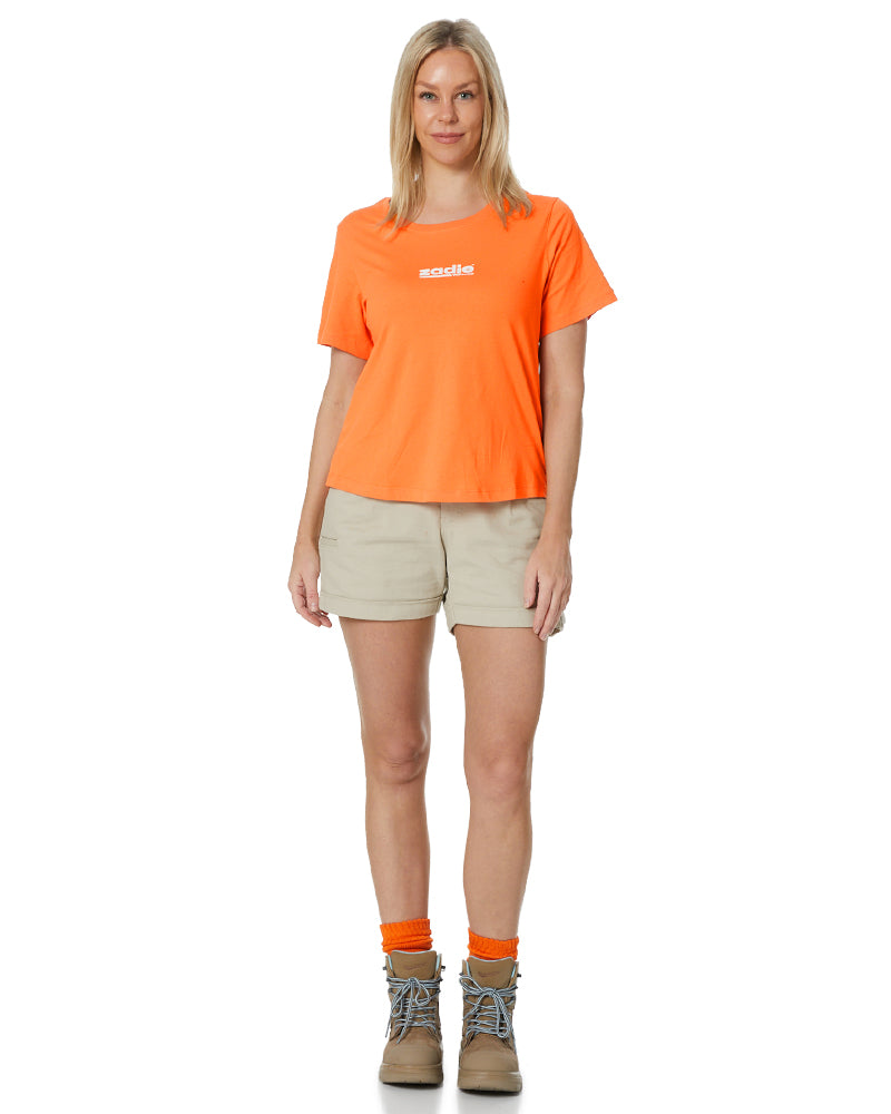 High-resolution thumbnail of a bold orange tee with clean details.