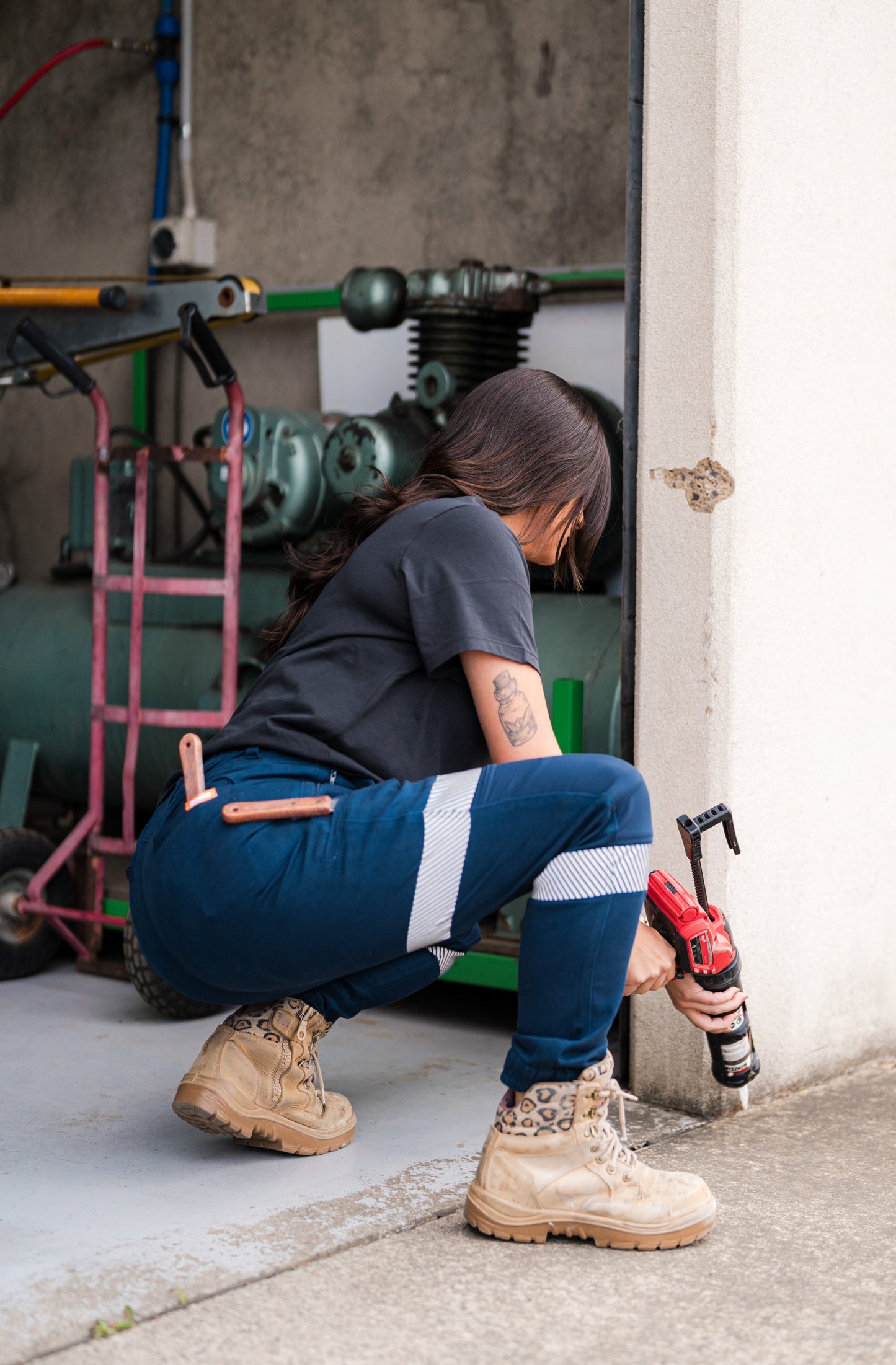 Zadie branded workwear showcasing high-quality design and durability.