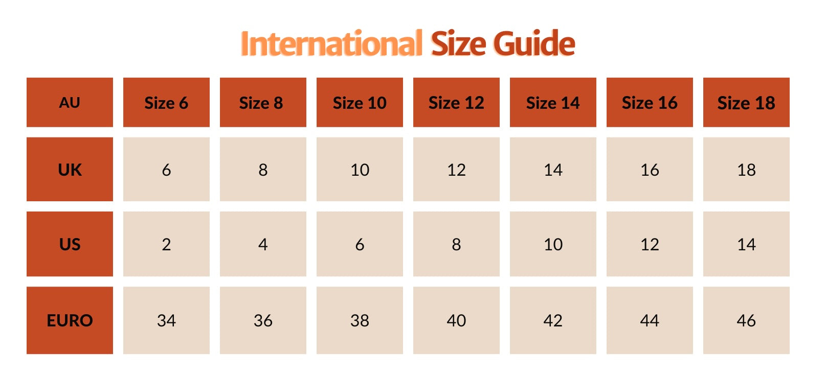 Size Guide – Zadie Workwear