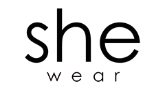She Wear logo, a women's workwear brand