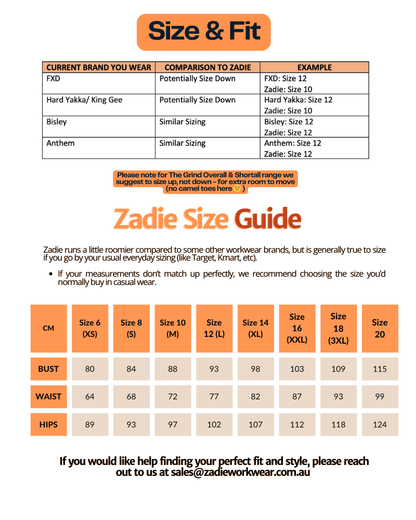 The Grind Overall - White - Zadie Workwear