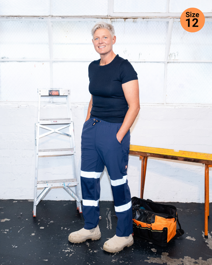 Z-Lite Comfort with 4 Way Stretch Pant - Navy Taped